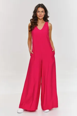 V-Neck Wide-Leg Jumpsuit Elegance