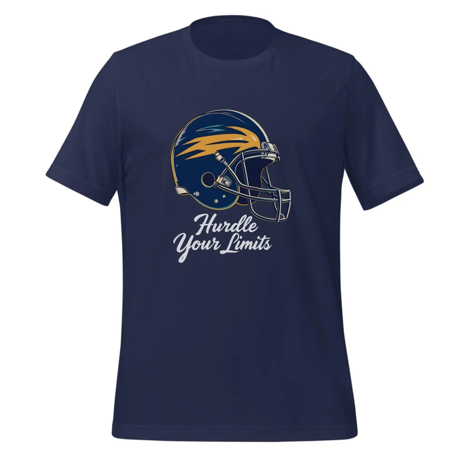 Vintage Football Helmet Hurdle Your Limits | Classic T-Shirt (Unisex)