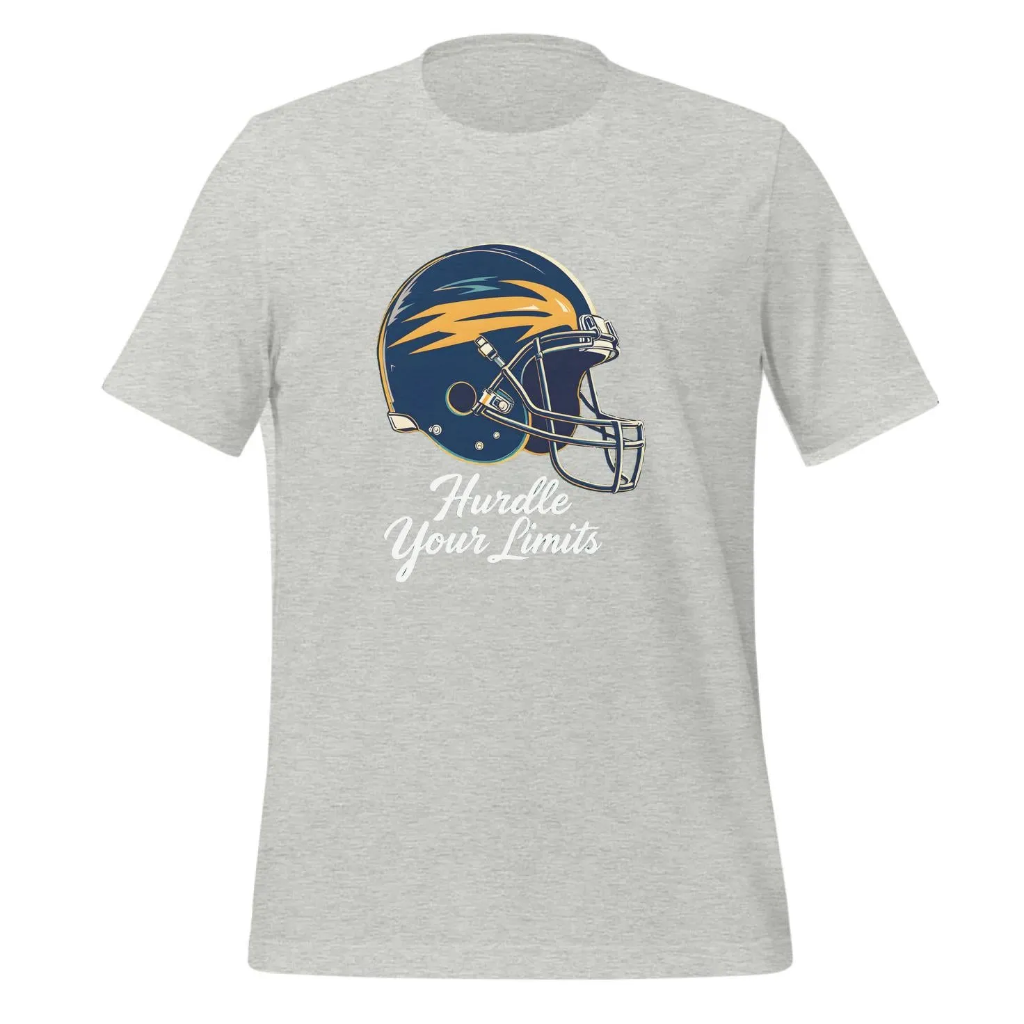 Vintage Football Helmet Hurdle Your Limits | Classic T-Shirt (Unisex)