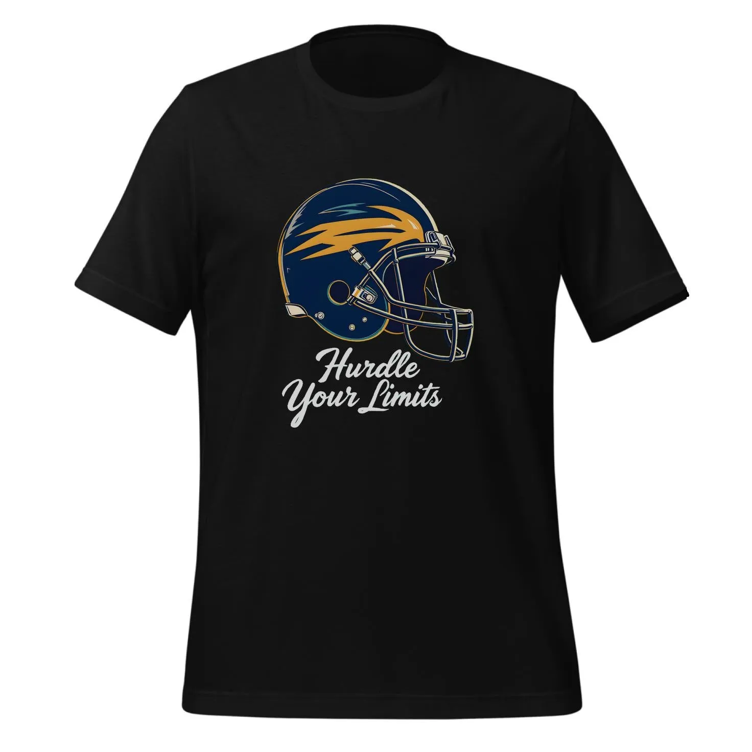 Vintage Football Helmet Hurdle Your Limits | Classic T-Shirt (Unisex)