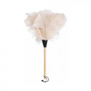 White Ostrich Feather Duster - 50cm