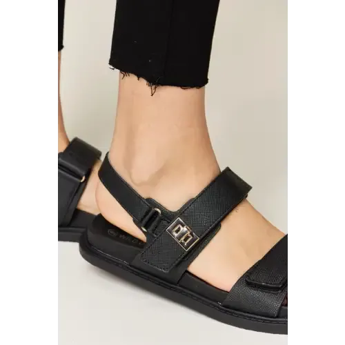 Wild Diva Velcro Double Strap Slingback Sandals for Effortless Style