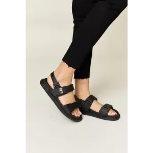 Wild Diva Velcro Double Strap Slingback Sandals for Effortless Style