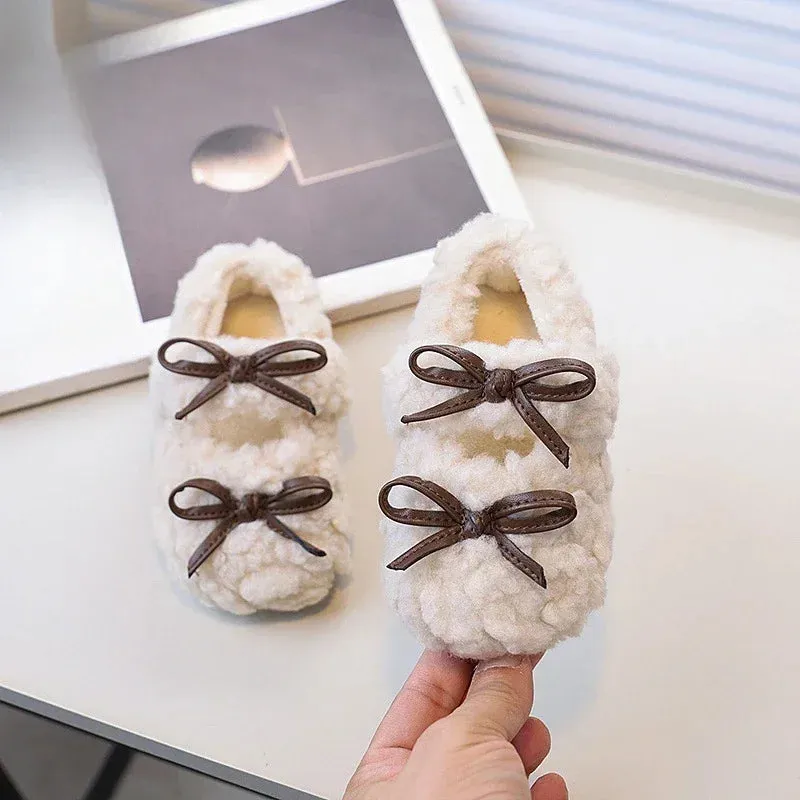 Winter  Girls Ballet Warm  Flats Loafers