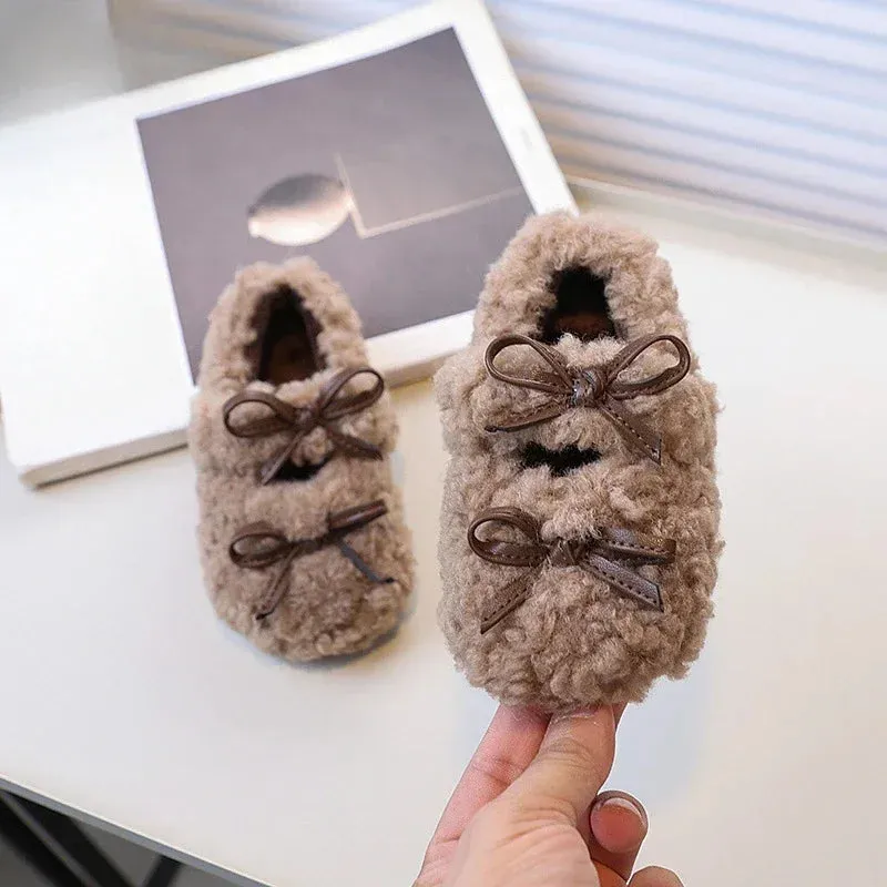 Winter  Girls Ballet Warm  Flats Loafers