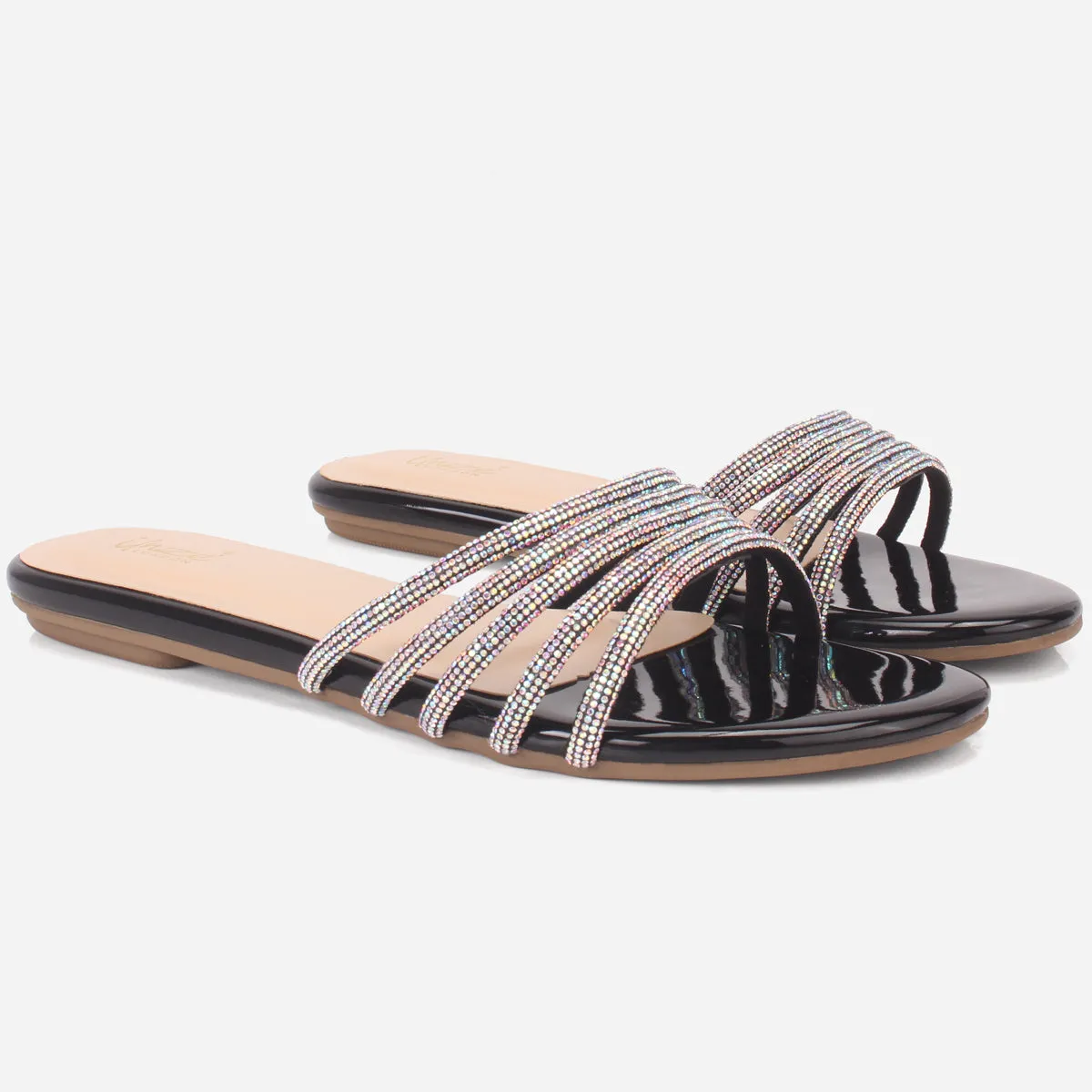 Women "MINNIE" Summer Embellished Flat Slippers