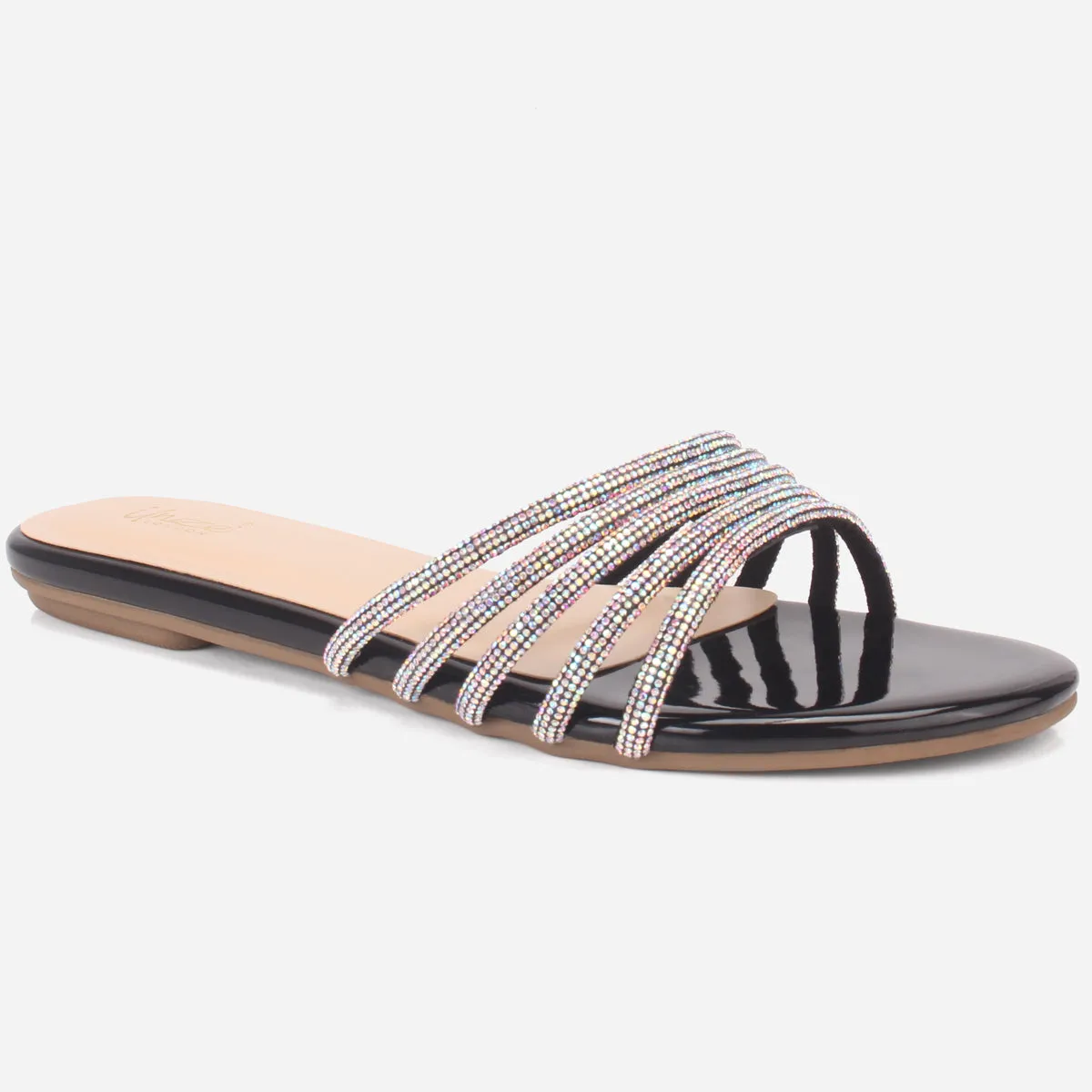 Women "MINNIE" Summer Embellished Flat Slippers