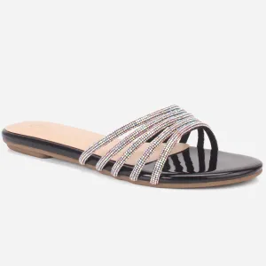 Women "MINNIE" Summer Embellished Flat Slippers
