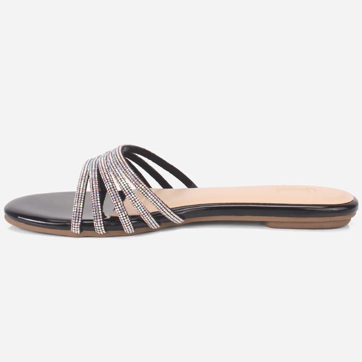 Women "MINNIE" Summer Embellished Flat Slippers