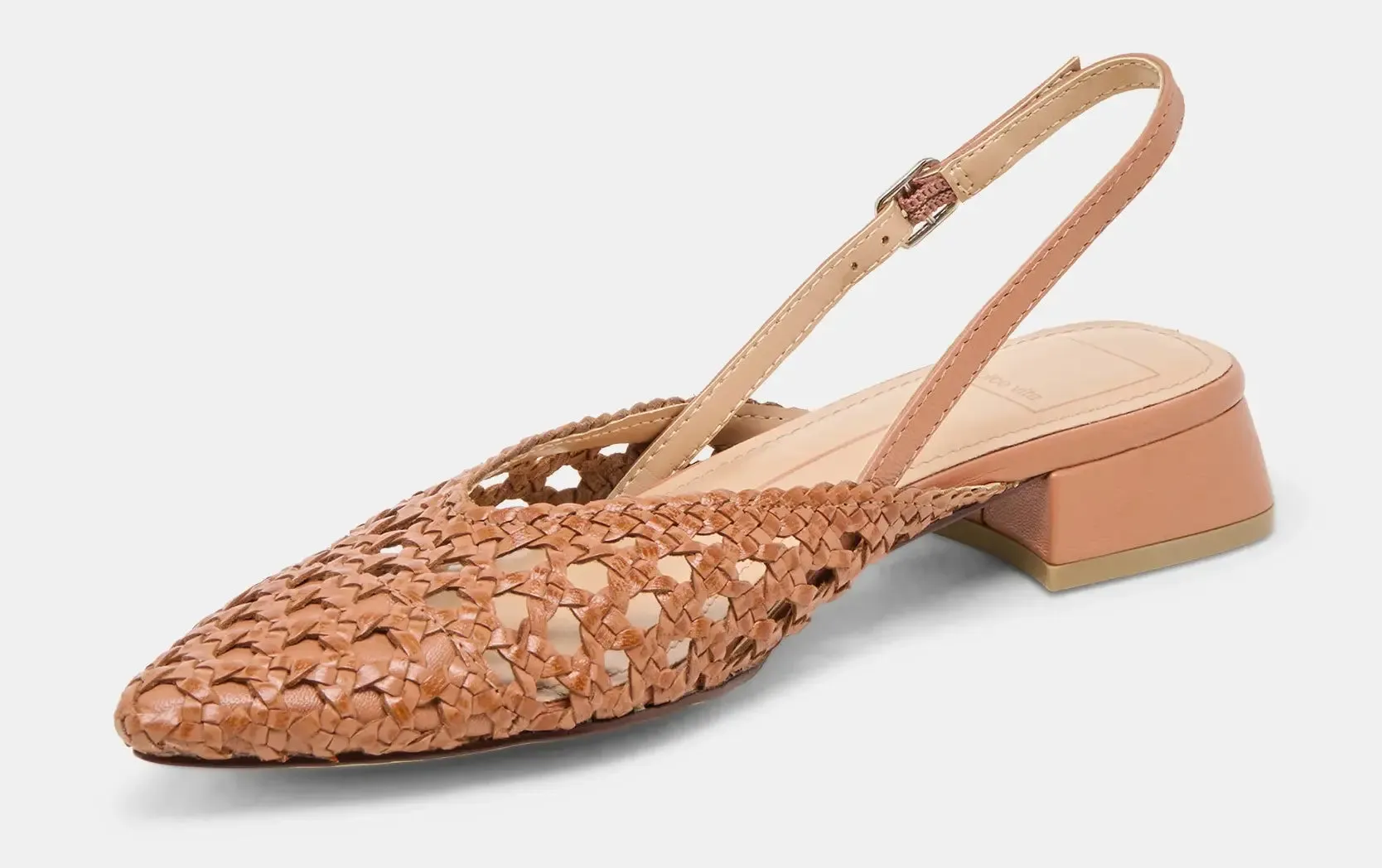 Women's Dolce Vita Birdie Slingback Mule – Woven Leather Summer Flat
