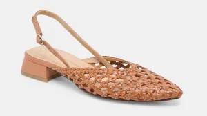 Women's Dolce Vita Birdie Slingback Mule – Woven Leather Summer Flat