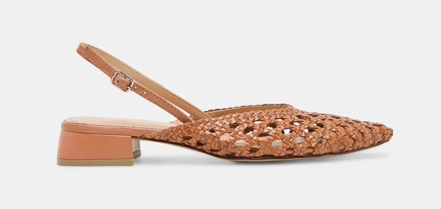 Women's Dolce Vita Birdie Slingback Mule – Woven Leather Summer Flat