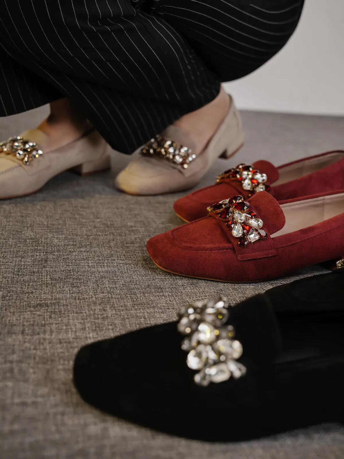 Womens "AVALOS" Comfy Slip On Ballerinas