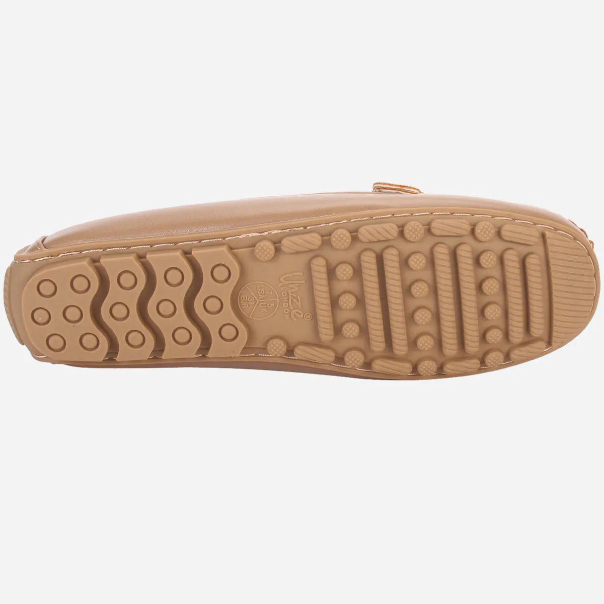 Womens "KITTO" Flat Comfy Slide In Moccasins