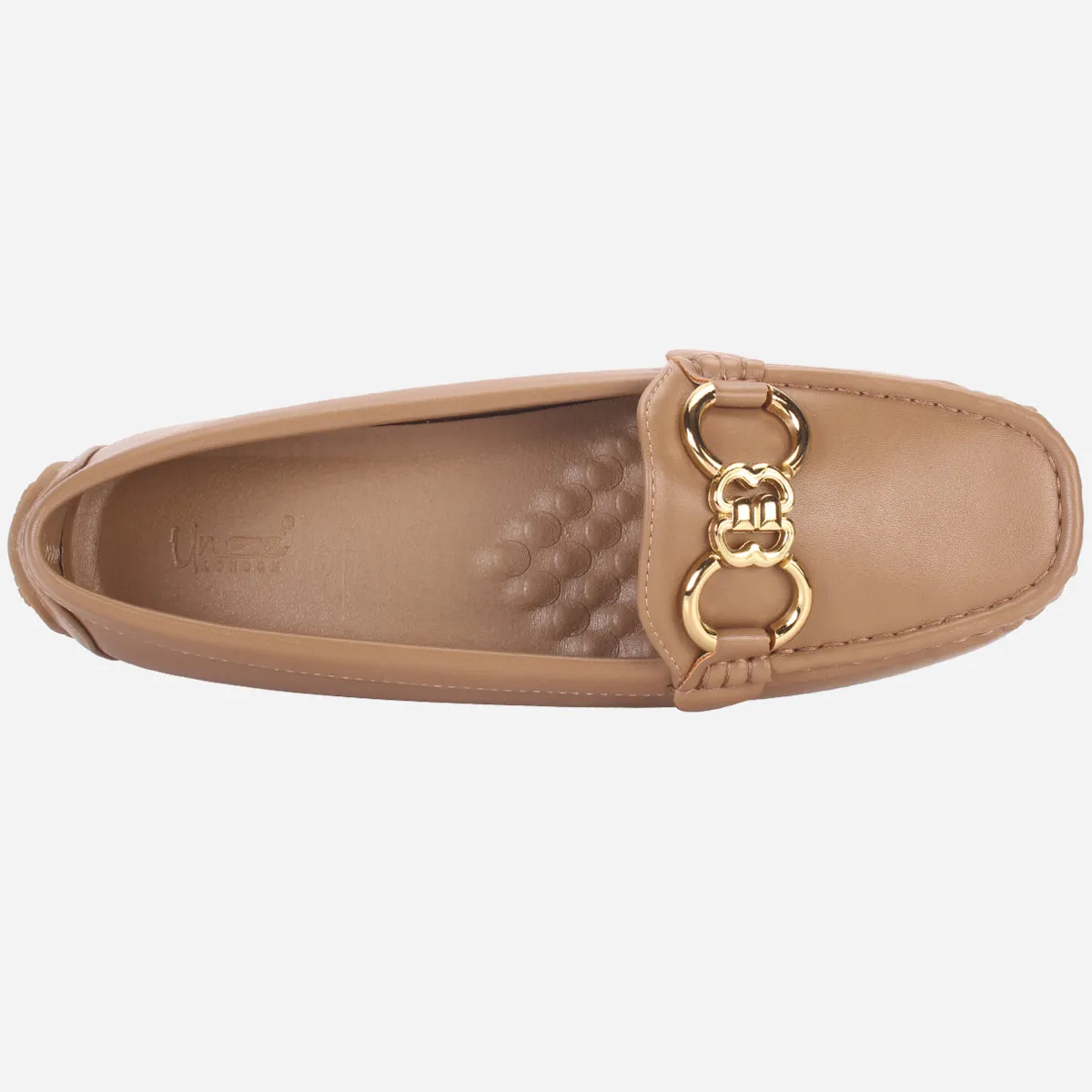 Womens "KITTO" Flat Comfy Slide In Moccasins